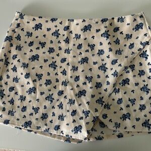 Altar’d State Floral Corduroy Skort (XL, Fits like M/L)